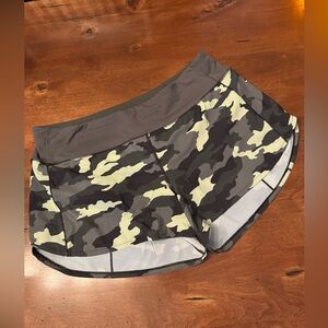 lululemon athletica Gray Camo Women's Athletic Shorts